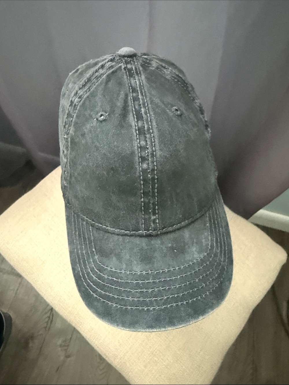 Men's Washed Black Baseball Cap - Unbranded 💯 cotton